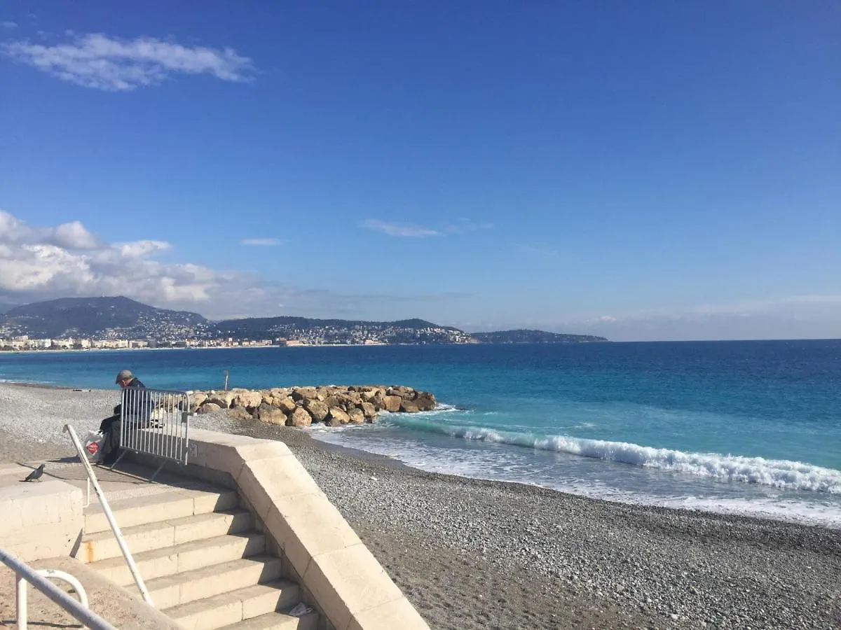 Apartment Nice Vue Mer 50M Plage Parking