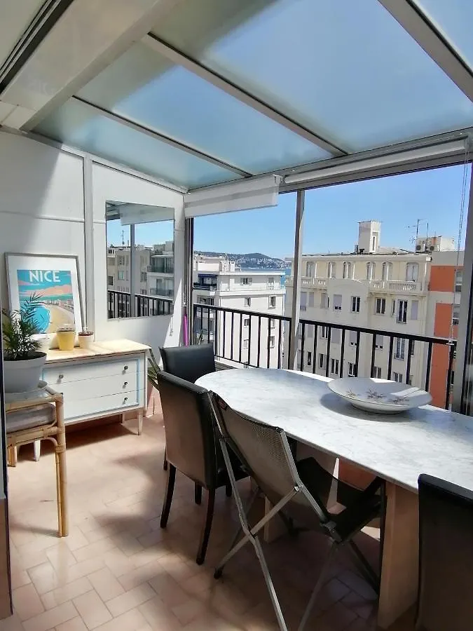 Apartment Nice Vue Mer 50M Plage Parking